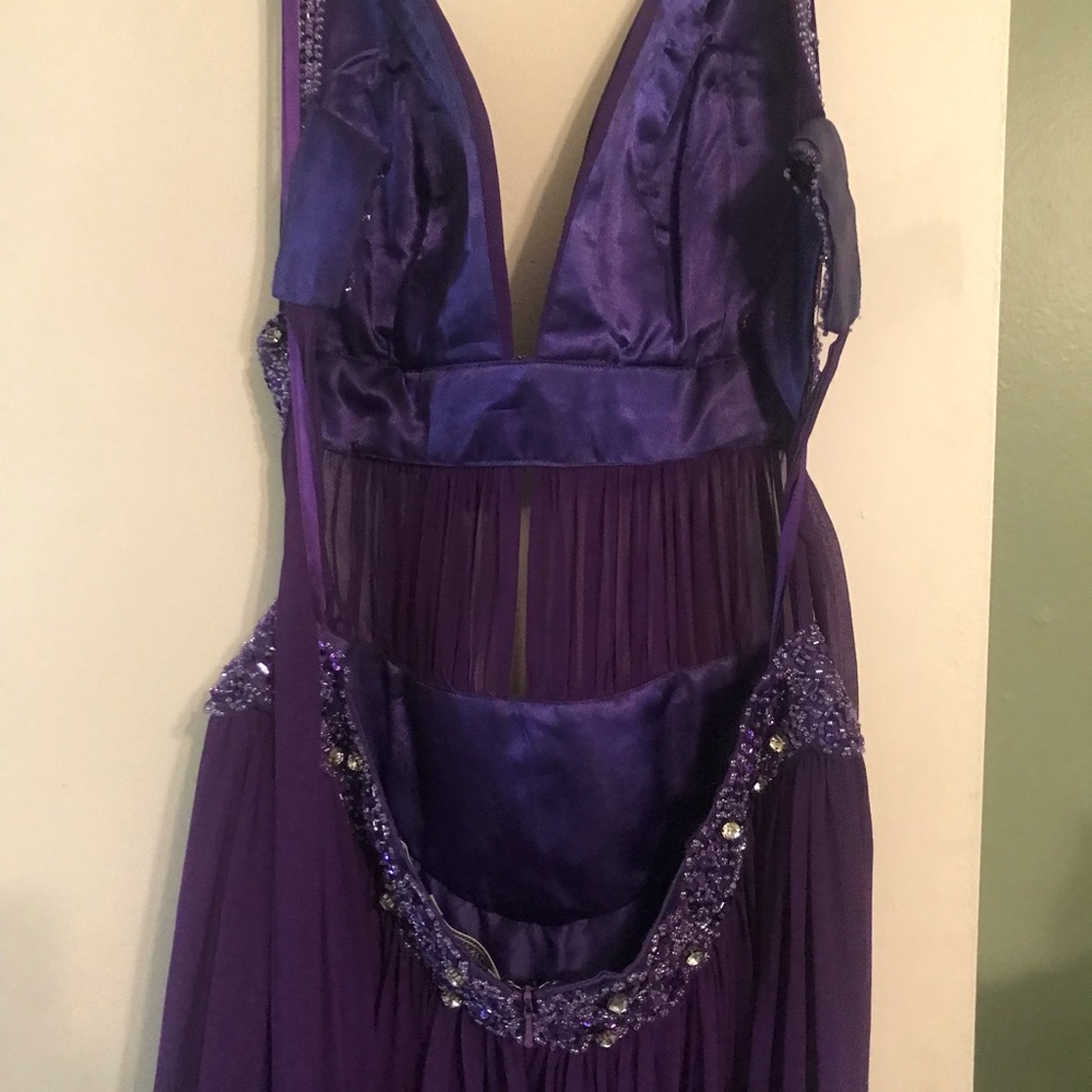 Plum prom dress/ formal dress